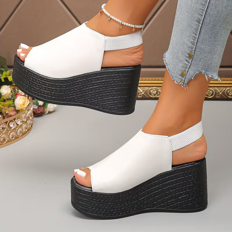 Monaco — Sandali Con Zeppa Slingback Da Donna, immagine 9