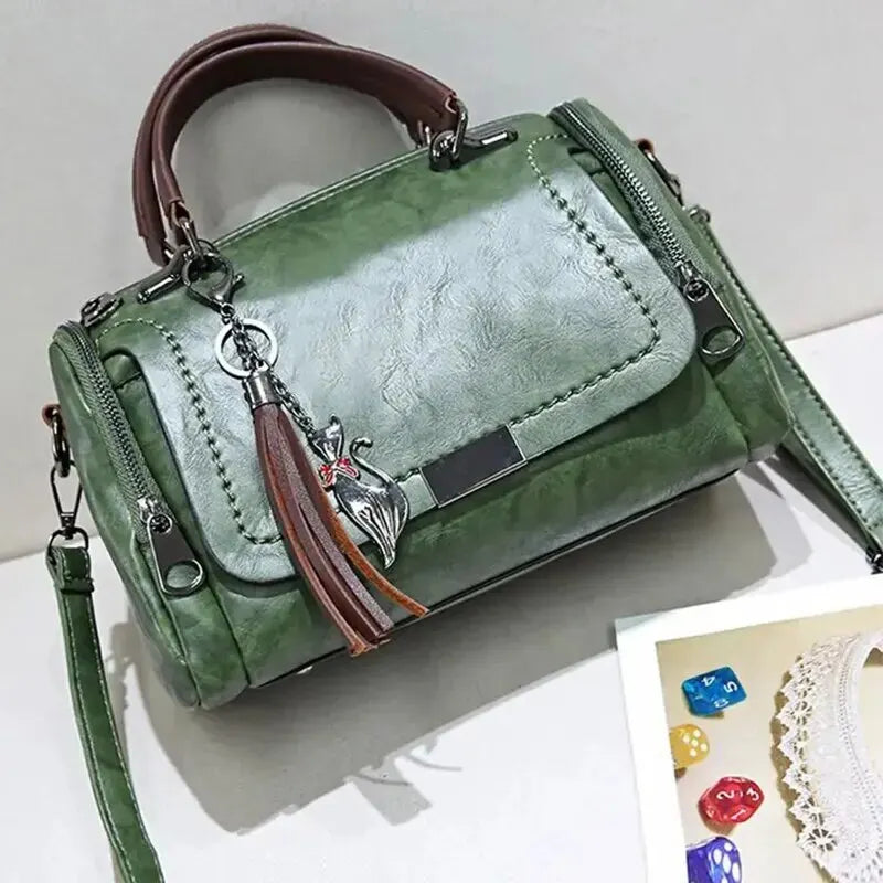 Borsa A Tracolla Multicolore Con Frange Donna — Paulina, immagine 10