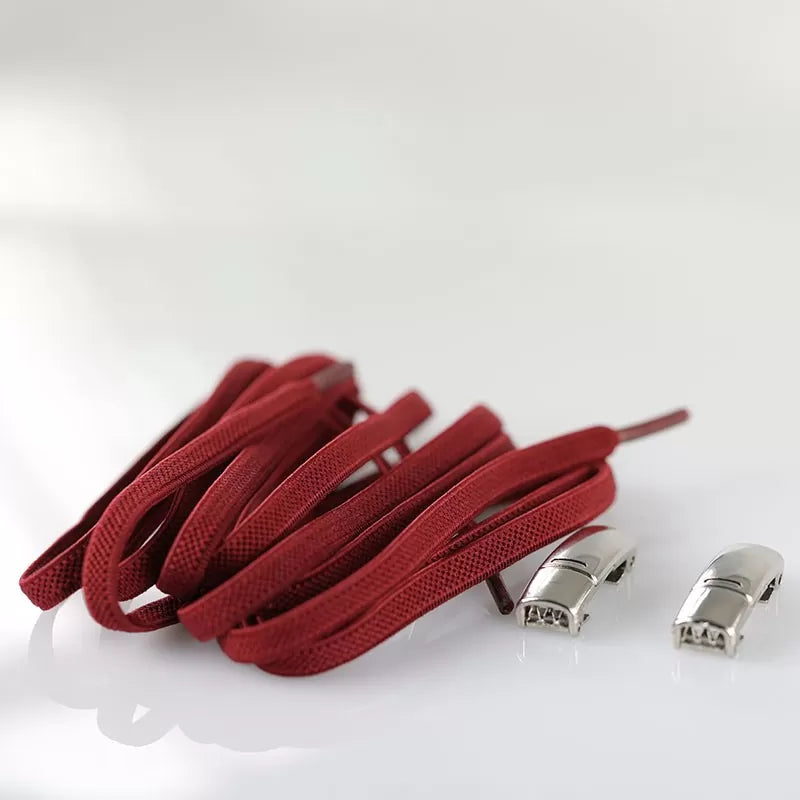 Lacci elastici rosso con chiusure magnetiche