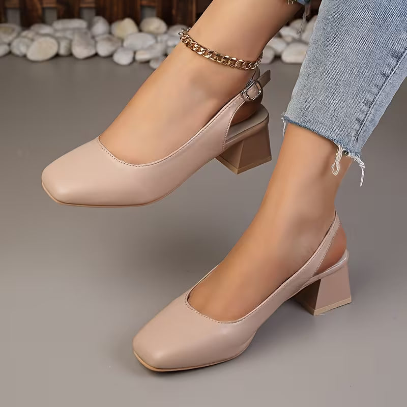 Elara Block Heel Slingbacks — Scarpe Slingback Da Donna, immagine 2