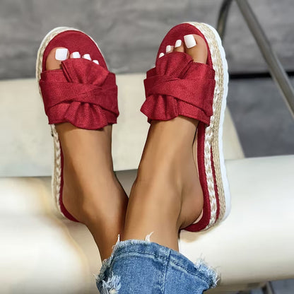 Bowie Bow Platform — Sandali Con Fiocco Con Plateau Da Donna, immagine 4