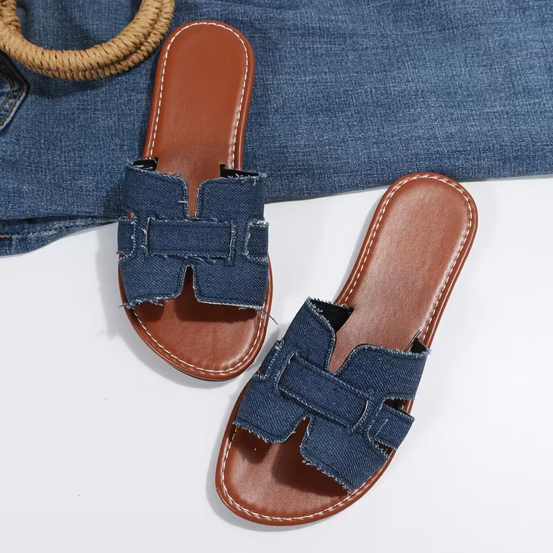 Demi — Ciabatte In Denim Da Donna, immagine 2