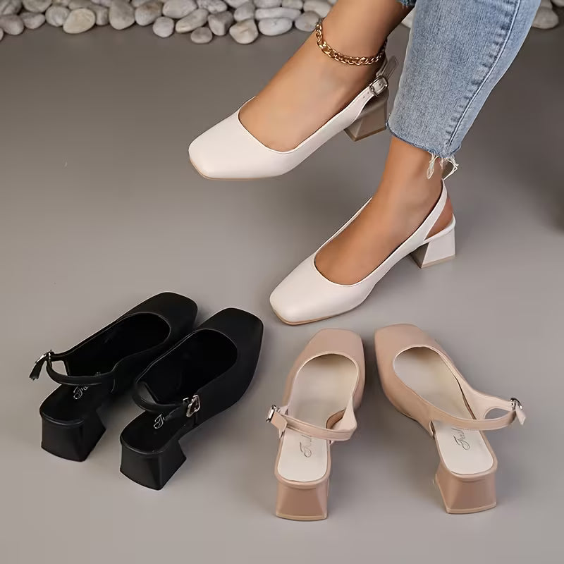 Elara Block Heel Slingbacks — Scarpe Slingback Da Donna, immagine 4