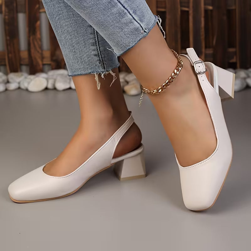 Elara Block Heel Slingbacks — Scarpe Slingback Da Donna, immagine 5