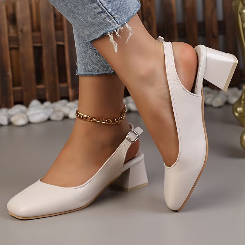 Elara Block Heel Slingbacks — Scarpe Slingback Da Donna, immagine 6