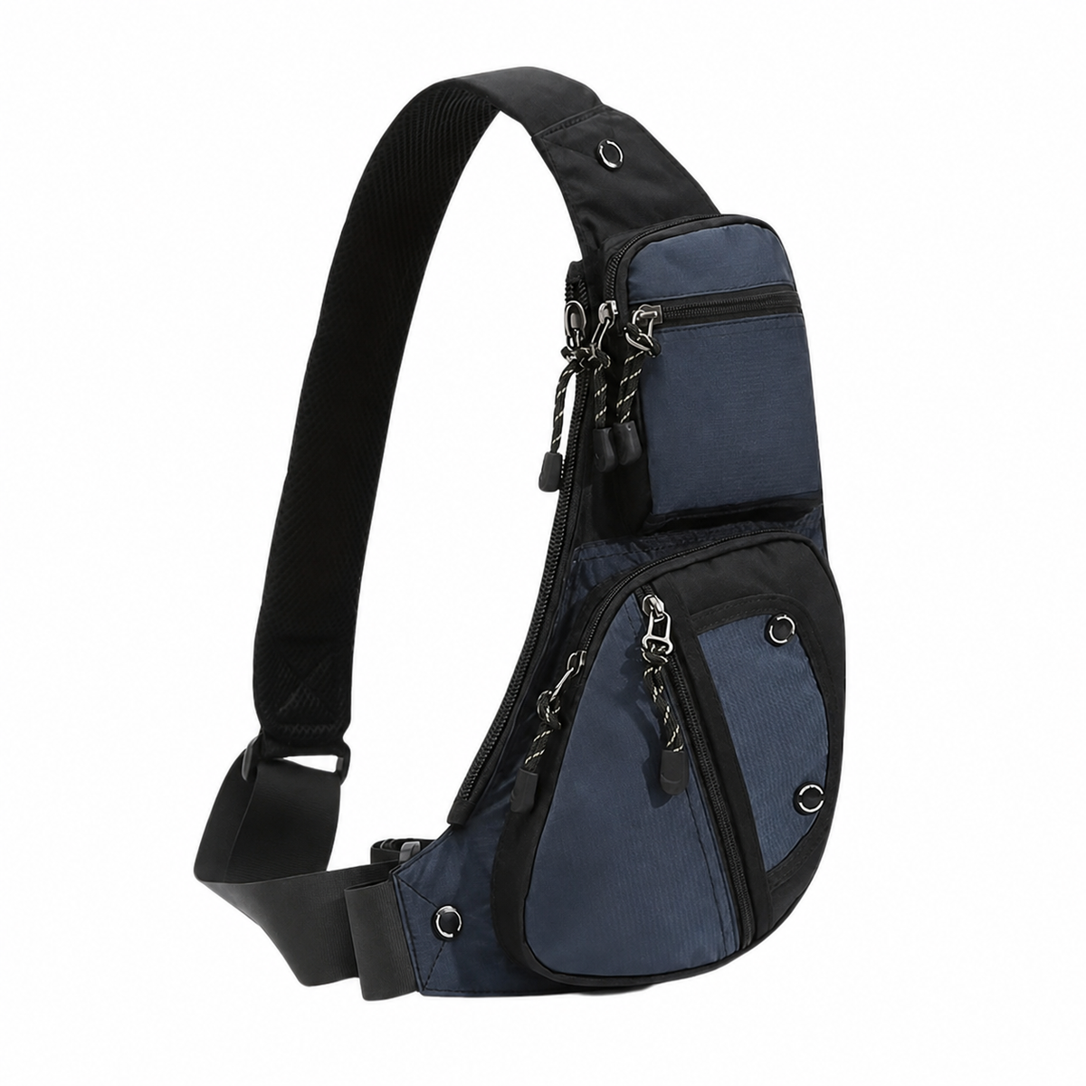 Borsa Monospalla Nera Antifurto Impermeabile Uomo — Garda, immagine 2