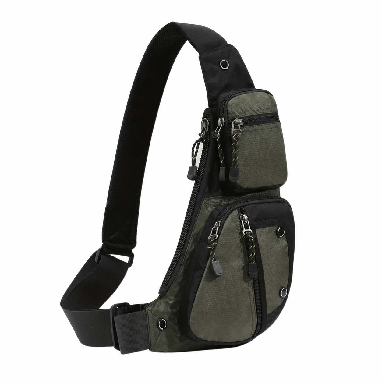 Borsa Monospalla Nera Antifurto Impermeabile Uomo — Garda, immagine 3