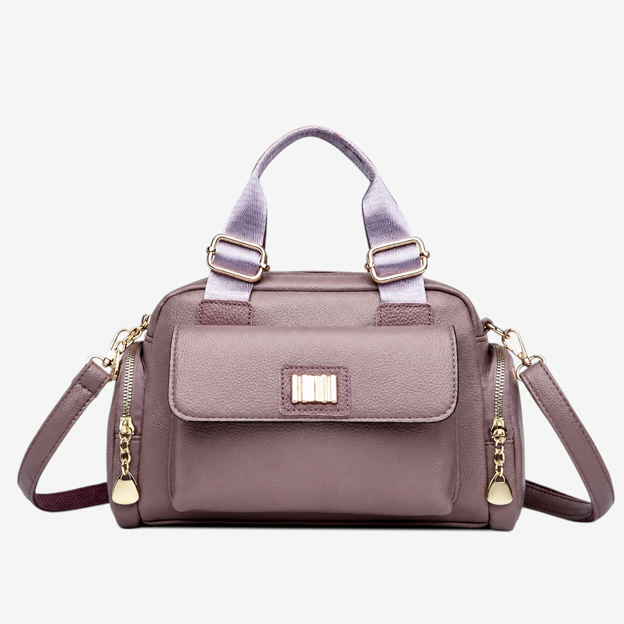 Borsa A Mano Nera Multitasche Con Tracolla Donna — Ravenna, immagine 5