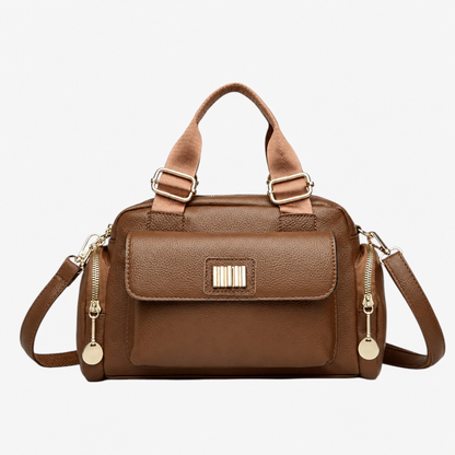 Borsa A Mano Nera Multitasche Con Tracolla Donna — Ravenna, immagine 6