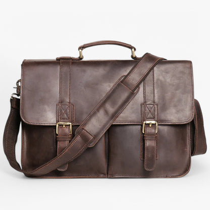 Borsa Portadocumenti Marrone Con Patta Donna — Enna, immagine 1