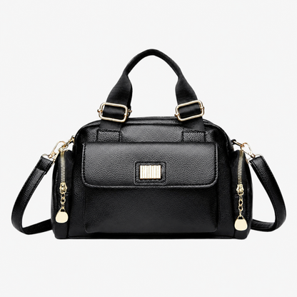 Borsa A Mano Nera Multitasche Con Tracolla Donna — Ravenna, immagine 8