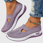 Sneakers Slip On Da Donna In Tessuto Traforato Con Suola Spessa, immagine 9