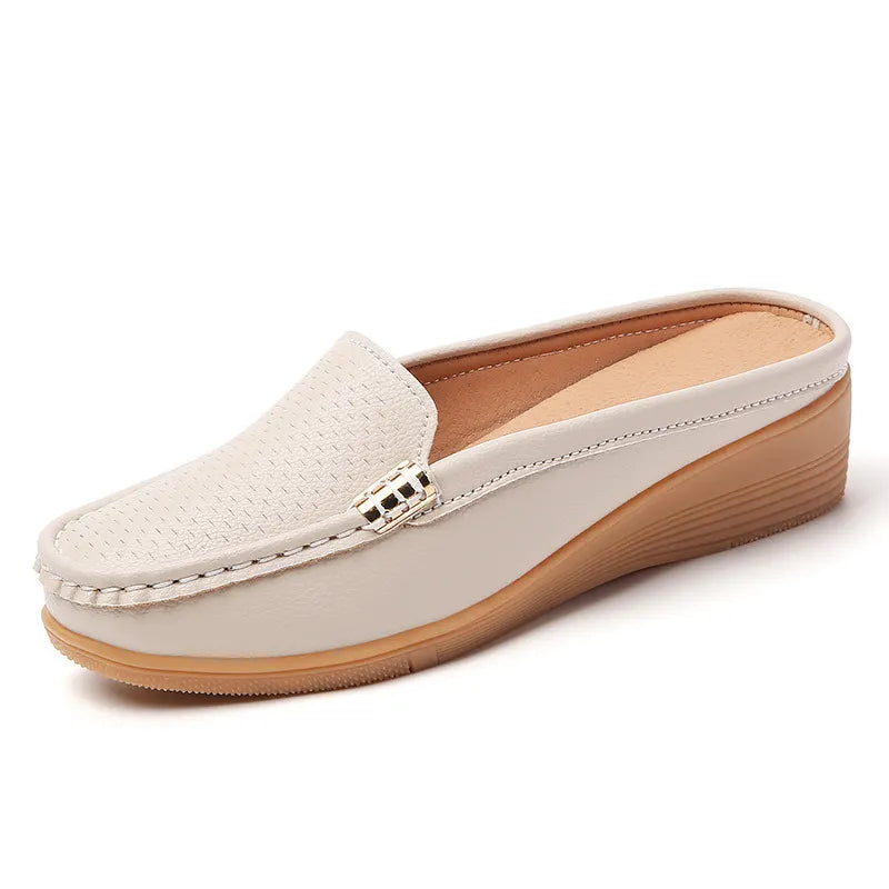 Lena | Comfortable moccasin mules with orthopaedic footbed