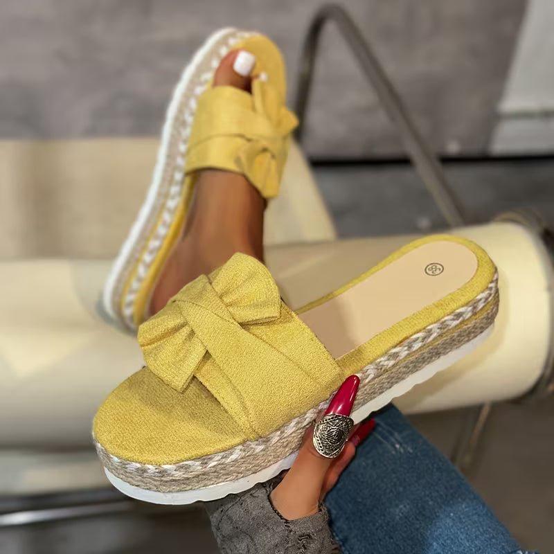 Bowie Bow Platform — Sandali Con Fiocco Con Plateau Da Donna, immagine 7