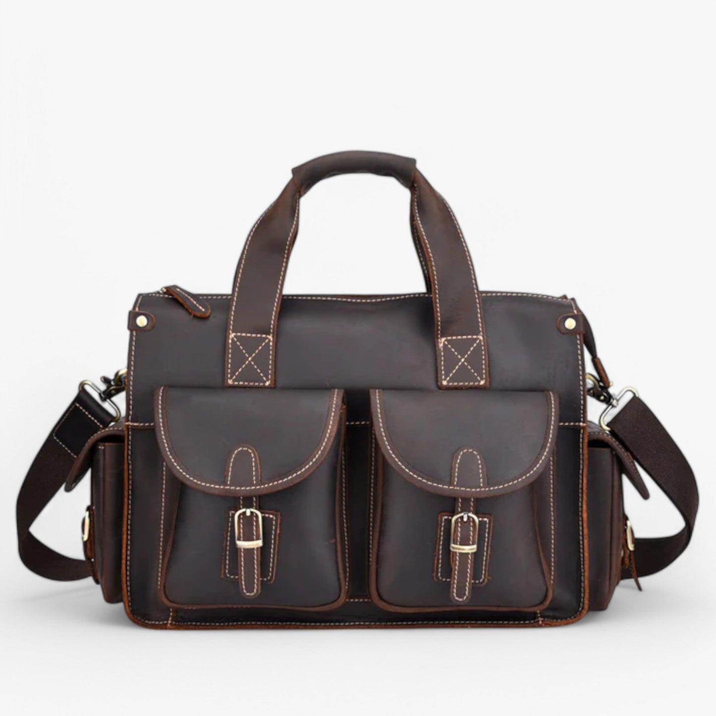 Borsa Portadocumenti Marrone Vintage Donna — Parma, immagine 1