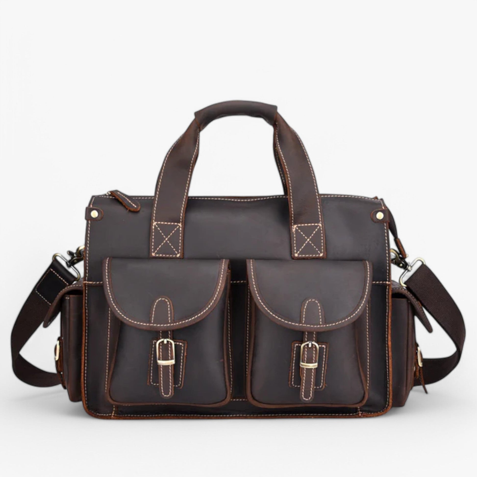 Borsa Portadocumenti Marrone Vintage Donna — Parma, immagine 1