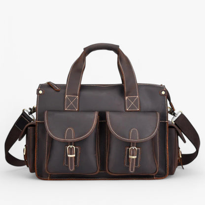 Borsa Portadocumenti Marrone Vintage Donna — Parma, immagine 1