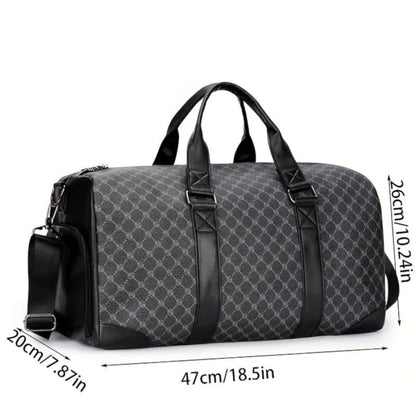 Borsone Da Viaggio Nero Multiscomparto Unisex — Modena, immagine 2