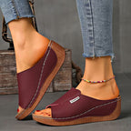 Slip-On — Sandali Con Zeppa Da Donna, immagine 11