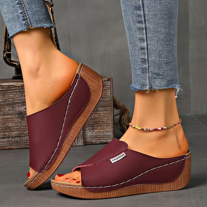 Slip-On — Sandali Con Zeppa Da Donna, immagine 11
