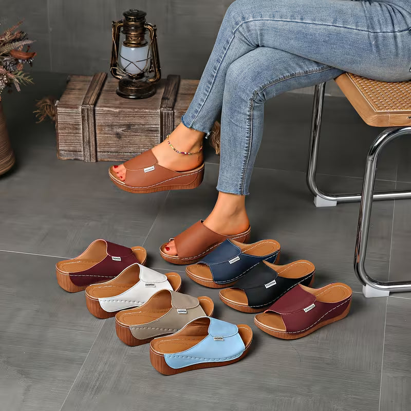 Slip-On — Sandali Con Zeppa Da Donna, immagine 8