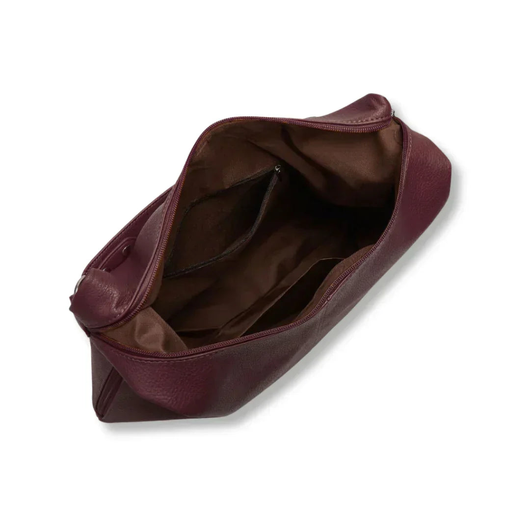 Borsa Hobo Bordeaux Capiente Donna — Maya, immagine 4