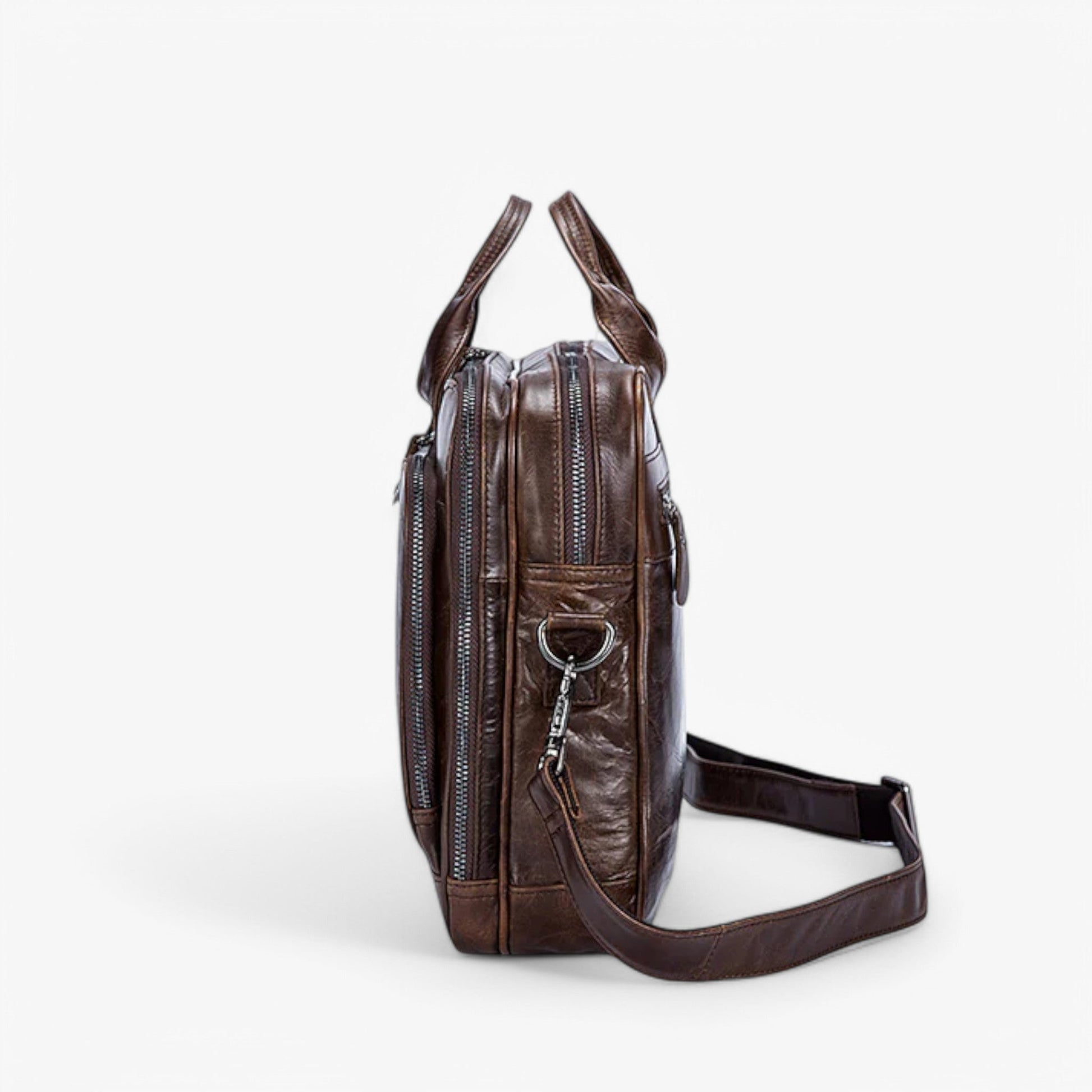 Borsa Portadocumenti Marrone Porta Laptop Unisex — Lume, immagine 2