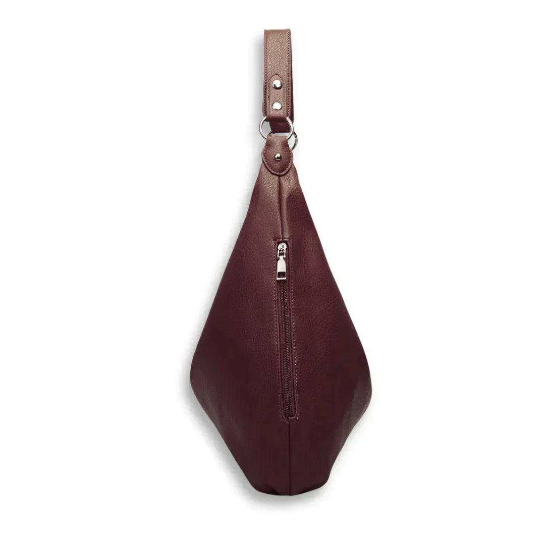 Borsa Hobo Bordeaux Capiente Donna — Maya, immagine 5