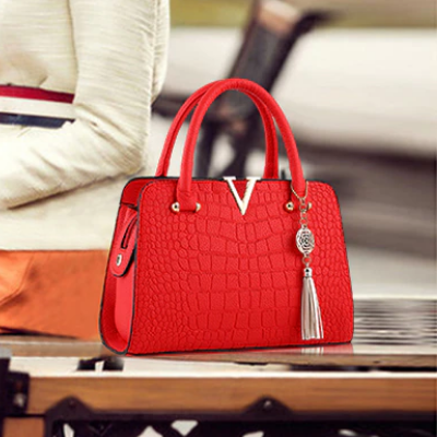 Borsa A Mano Multicolore Effetto Coccodrillo Donna — Nemi, immagine 13