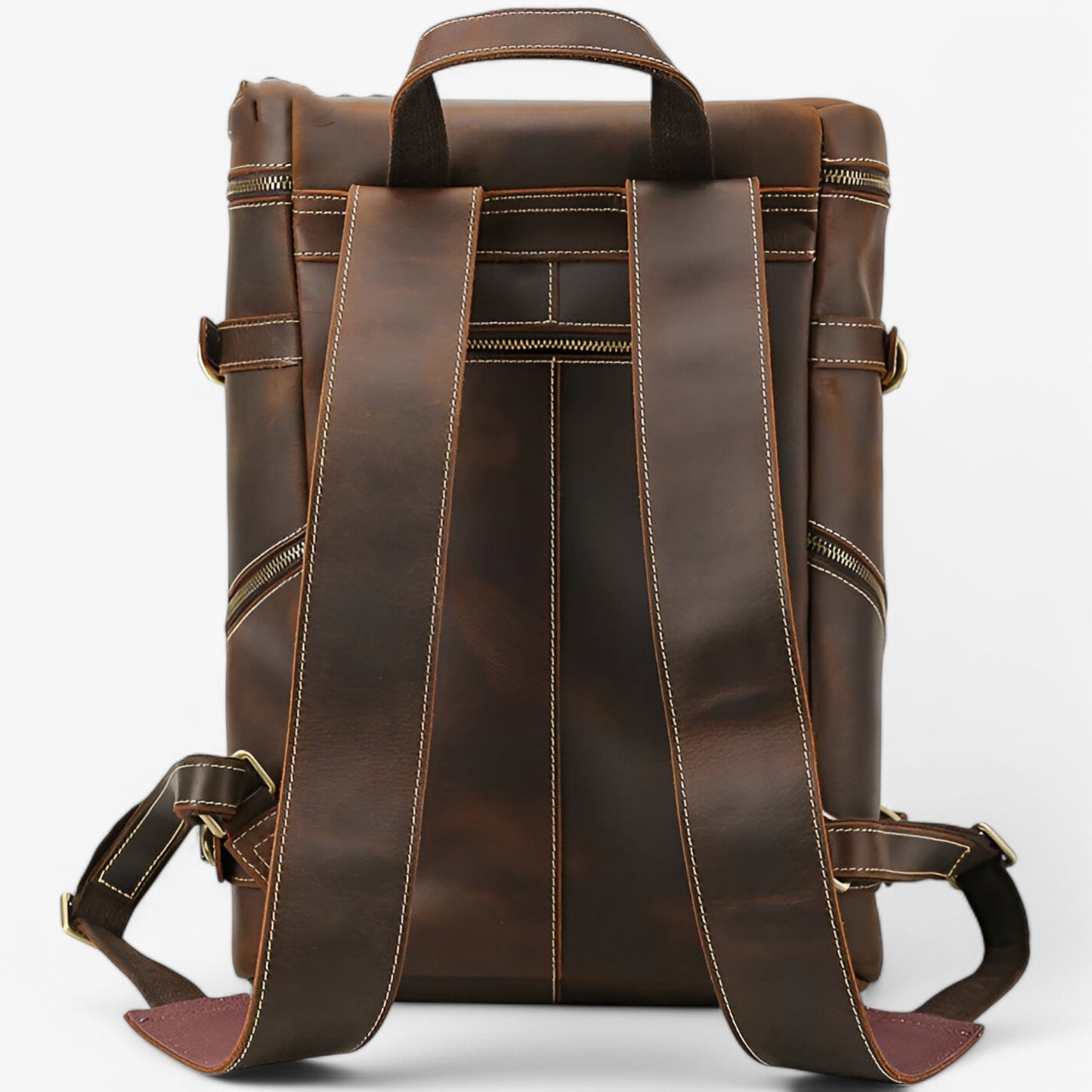 Zaino Marrone Minimal Unisex — Siena, immagine 3