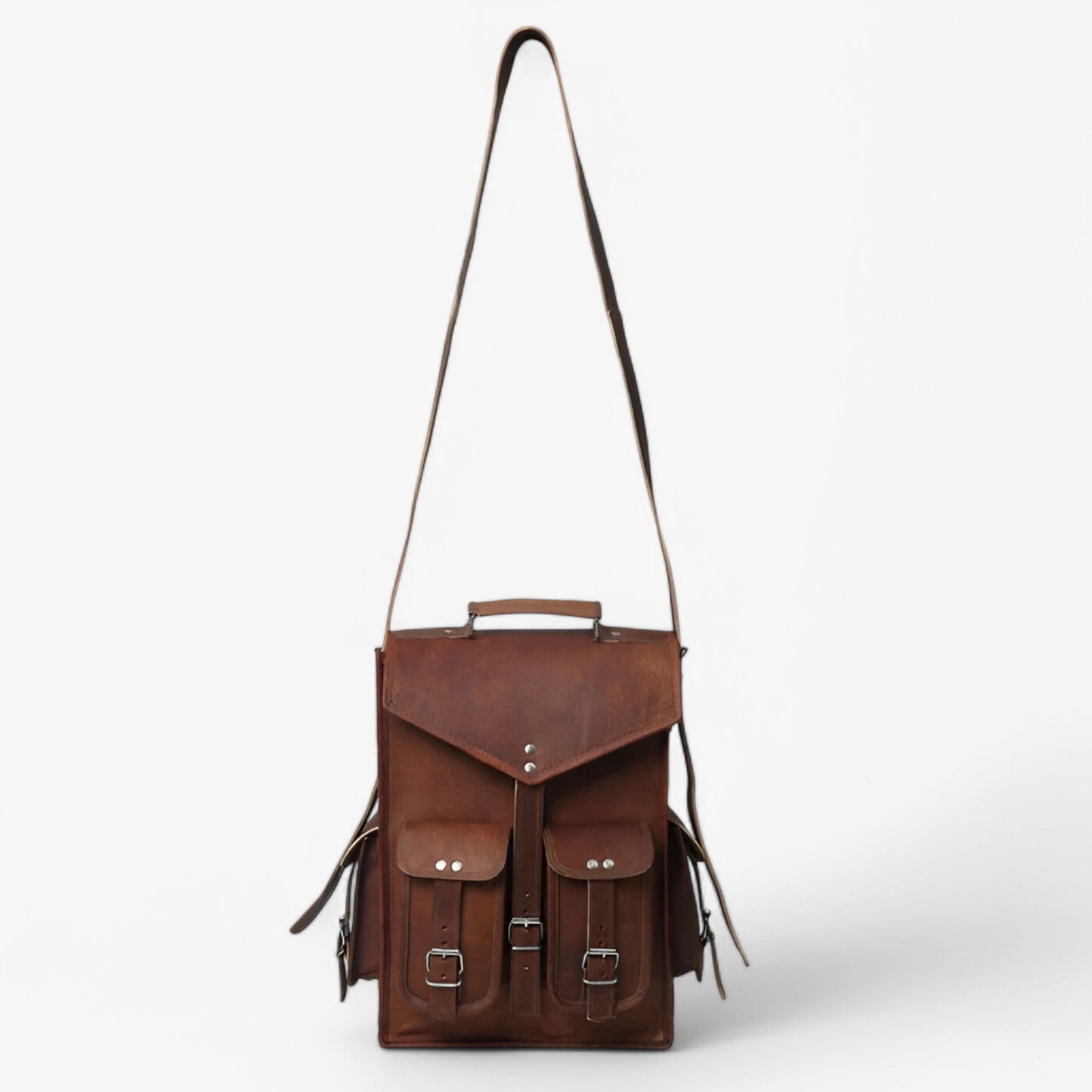 Borsa A Spalla Nera Convertibile Donna — Fossile, immagine 4