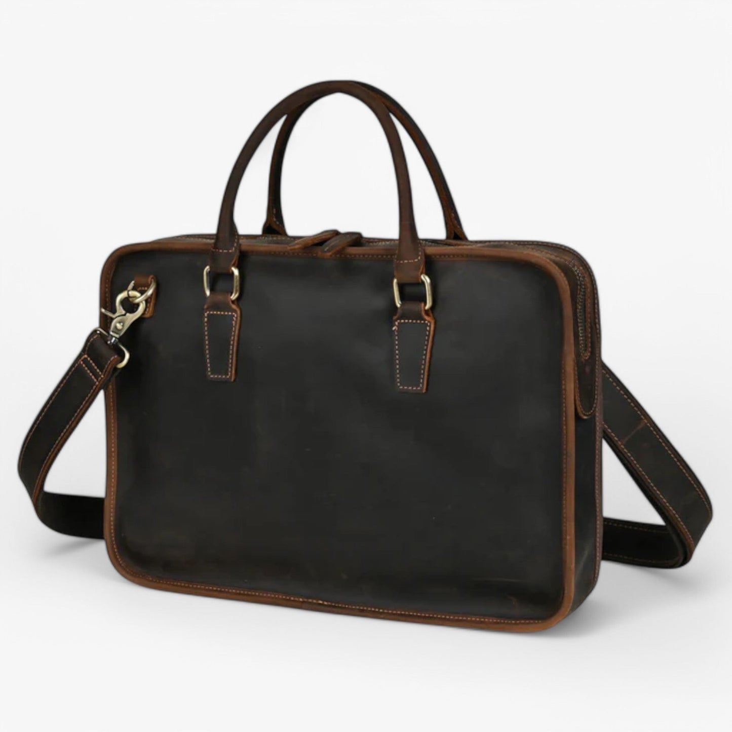 Borsa Portadocumenti Marrone Porta Laptop Donna — Susa, immagine 4