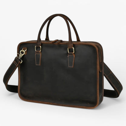 Borsa Portadocumenti Marrone Porta Laptop Donna — Susa, immagine 4