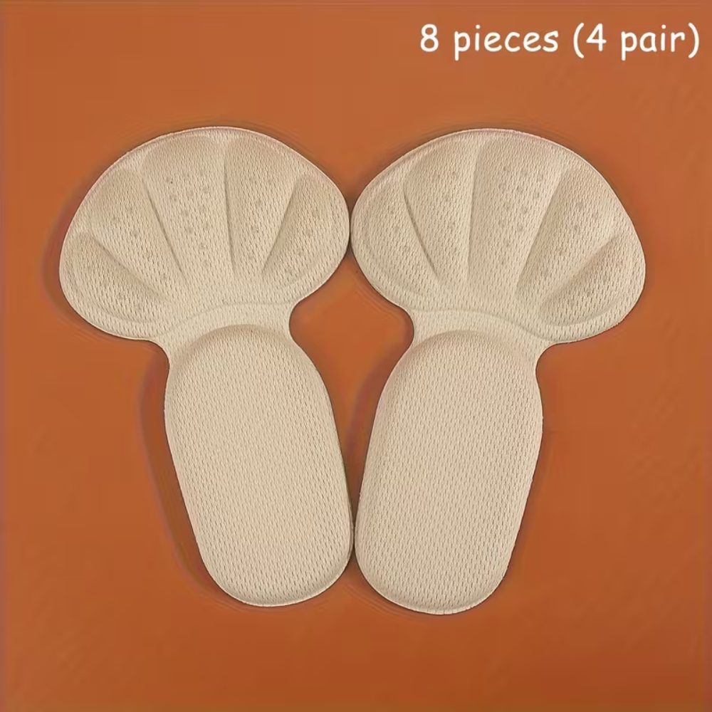 Set di cuscinetti salvatacco beige