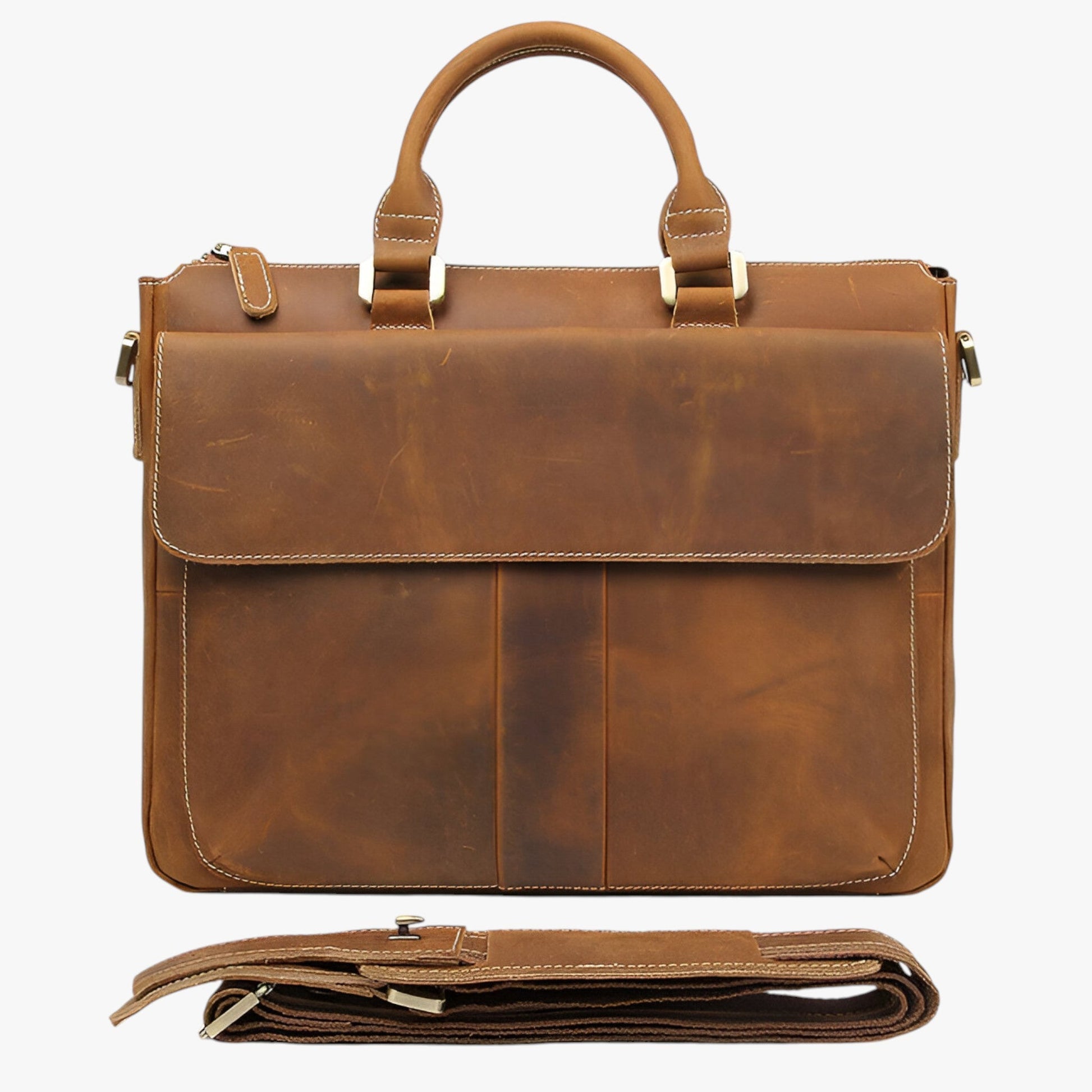 Borsa Portadocumenti Marrone Porta Laptop Unisex — Fano, immagine 5
