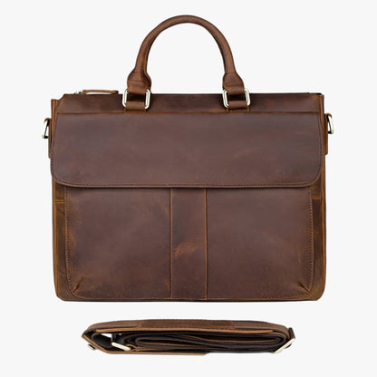 Borsa Portadocumenti Marrone Porta Laptop Unisex — Fano, immagine 4