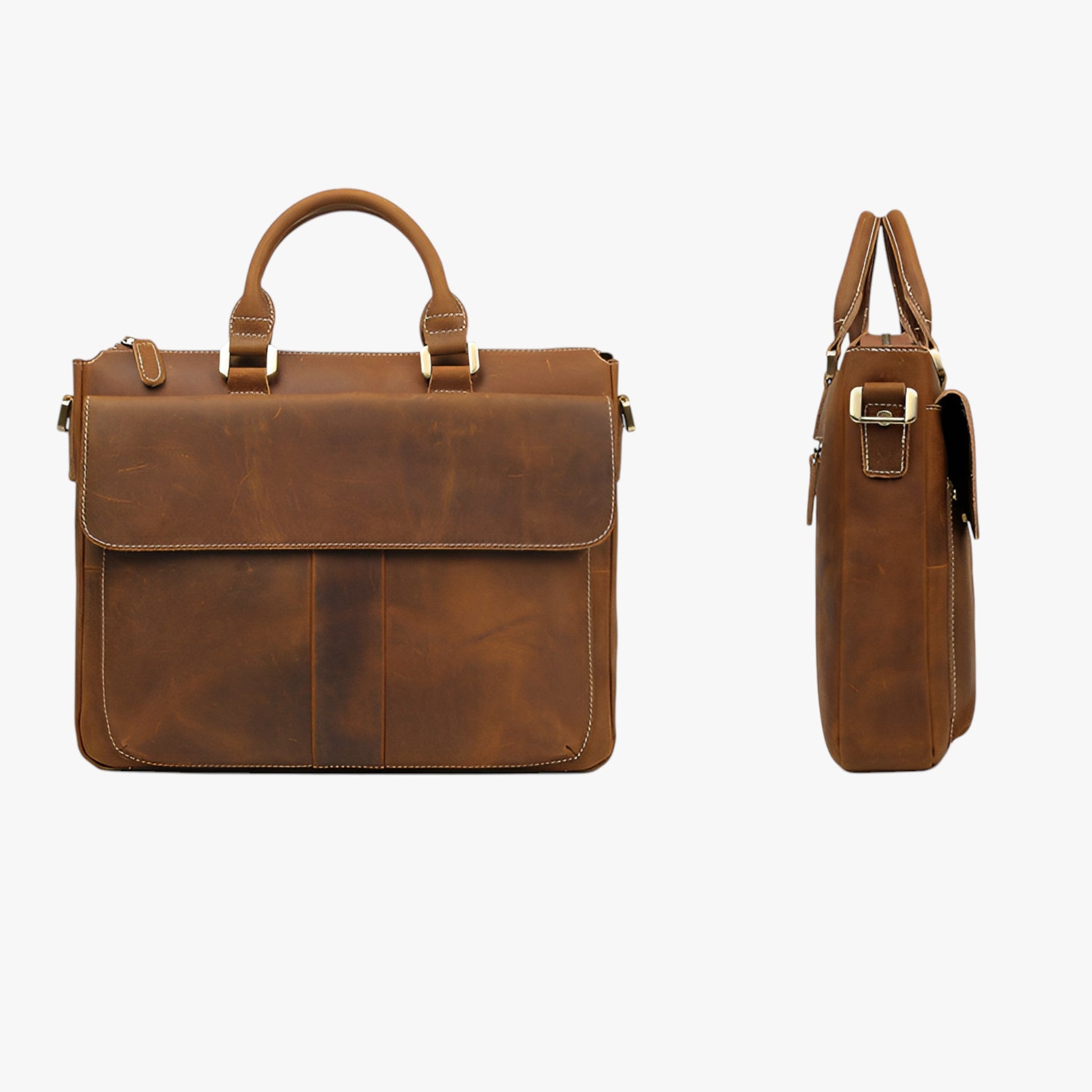 Borsa Portadocumenti Marrone Porta Laptop Unisex — Fano, immagine 3