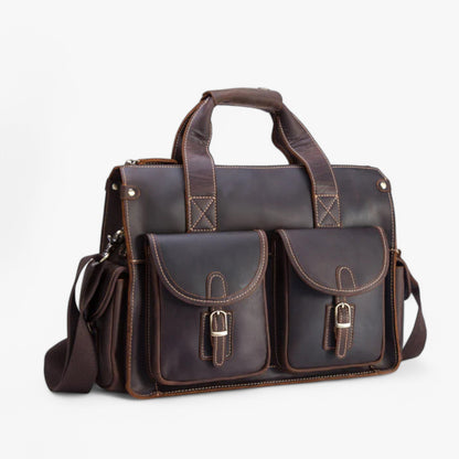 Borsa Portadocumenti Marrone Vintage Donna — Parma, immagine 5