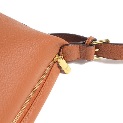 Borsa A Tracolla Marrone Ampia Donna — Ambra, immagine 5