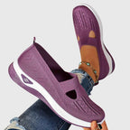 Sneakers Slip On Da Donna In Tessuto Traforato Con Suola Spessa, immagine 7