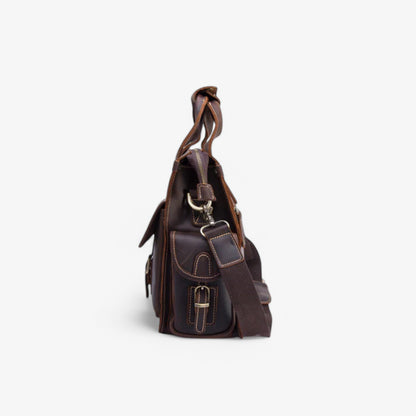 Borsa Portadocumenti Marrone Vintage Donna — Parma, immagine 3