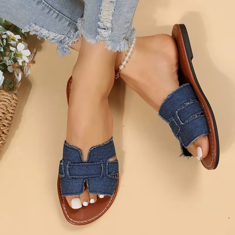 Demi — Ciabatte In Denim Da Donna, immagine 3