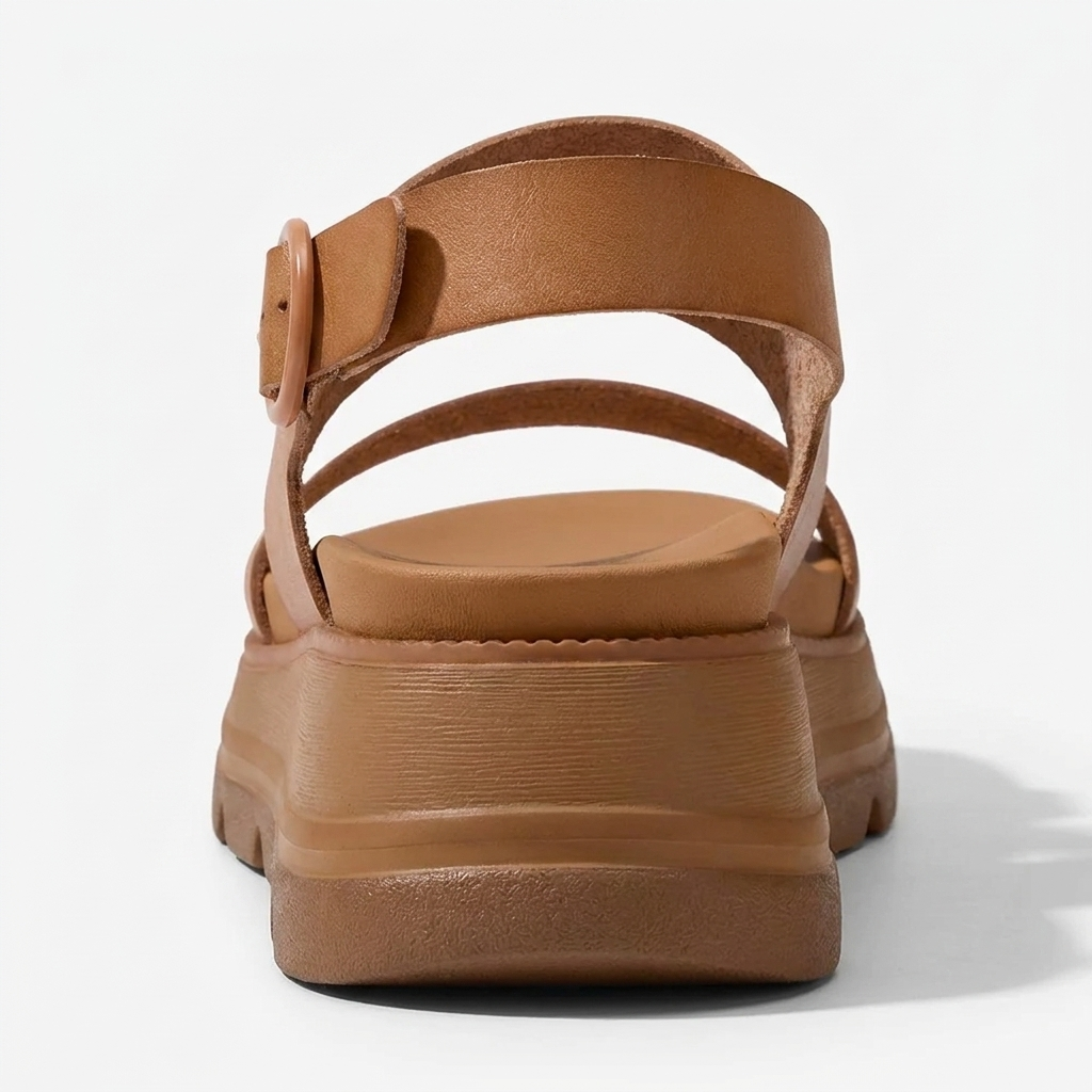 Terra — Sandali Platform Con Fibbia Da Donna, immagine 4