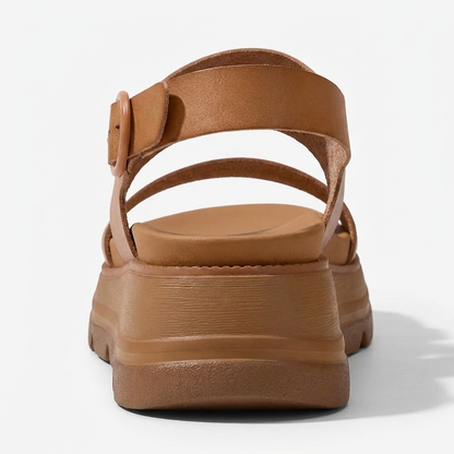 Terra — Sandali Platform Con Fibbia Da Donna, immagine 4
