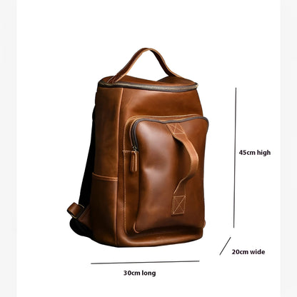 Zaino Marrone Minimal Unisex — Siena, immagine 4