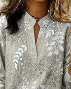 Blusa Floreale Da Donna Con Scollo A V E Maniche Tre Quarti, immagine 8