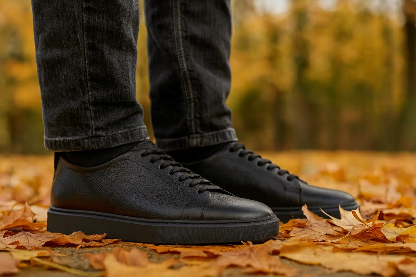 Ostuni — Sneakers Nere Da Uomo, immagine 4