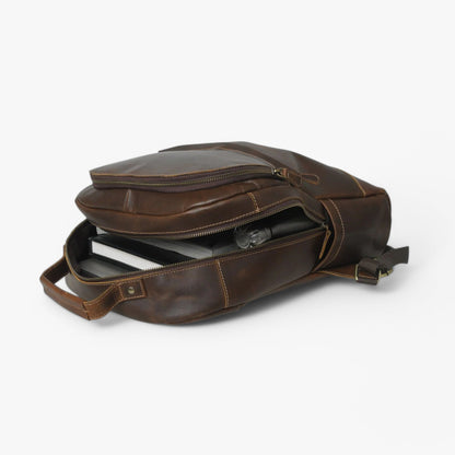 Zaino Marrone Minimal Unisex — Classico, immagine 3