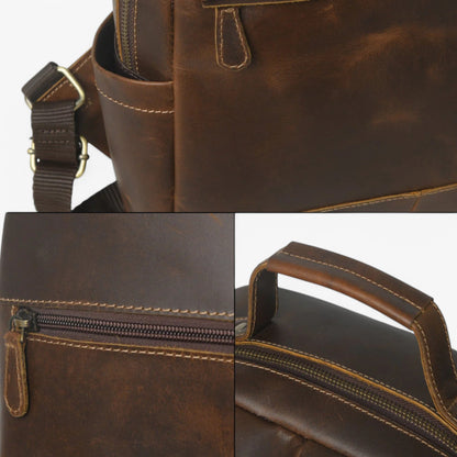 Zaino Marrone Minimal Unisex — Classico, immagine 11