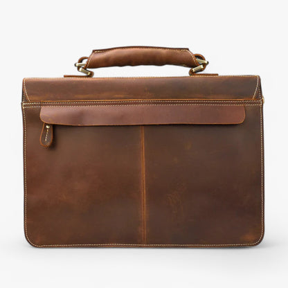 Borsa Portadocumenti Marrone Con Tracolla Unisex — Vasto, immagine 3